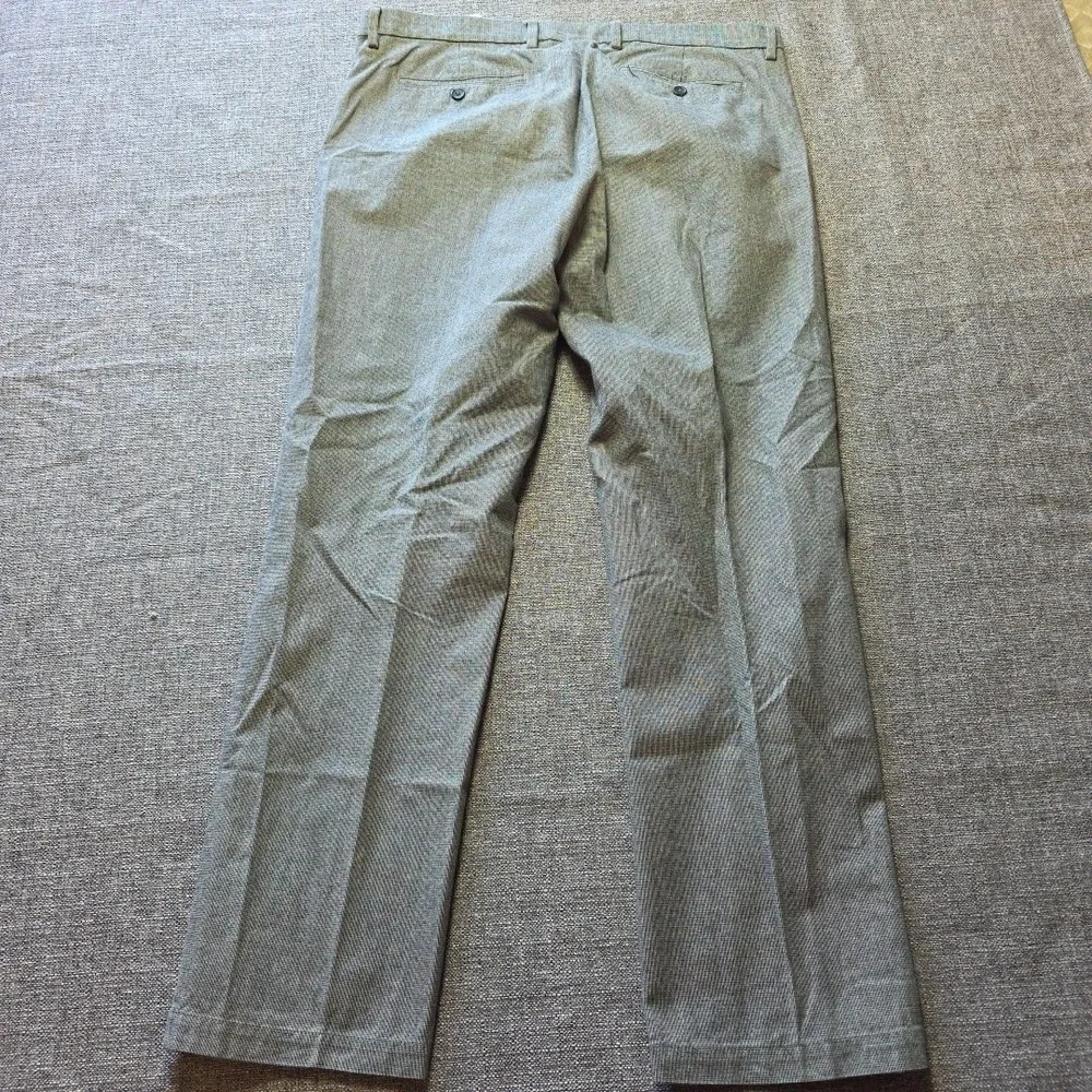 Banana Republic Men's Kentfield Pants Heather Grey Cotton Size 36 x 32